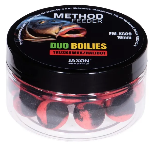 JAXON DUO-BOILIES METHOD FEEDER STRAWBERRY/HALIBUT 5x40g 1...