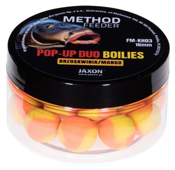 JAXON POP-UP DUO-BOILIES METHOD FEEDER PEACH/MANGO 40g 16m...