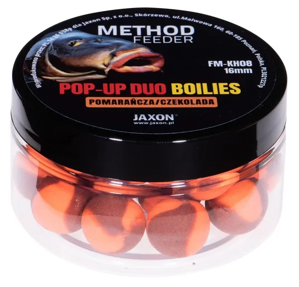 JAXON POP-UP DUO-BOILIES METHOD FEEDER ORANGE/CHOCOLATE 40...