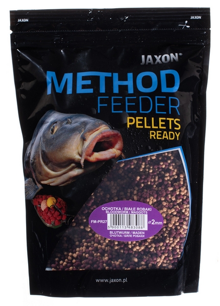 JAXON PELLETS METHOD FEEDER READY BLOODWORM/MAGGOTS 500g 2mm