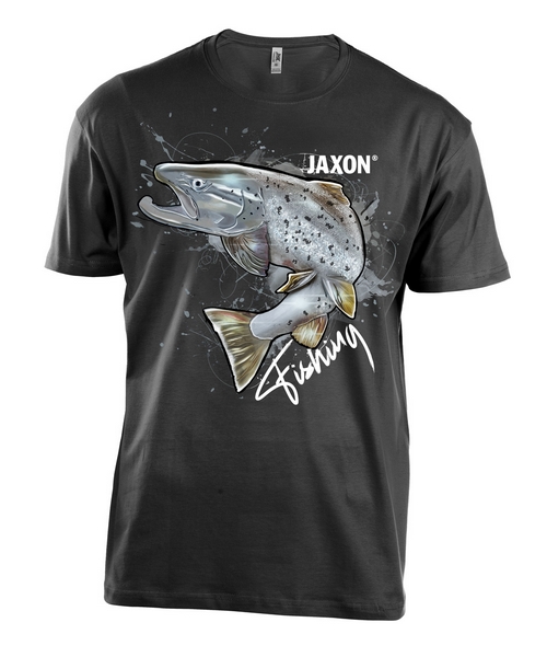 JAXON JAXON T-SHIRT BLACK - TROUT L