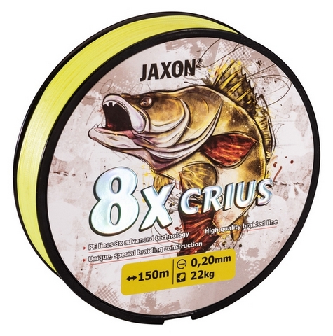JAXON CRIUS 8X FLUO BRAIDED LINE 0,08mm 150m