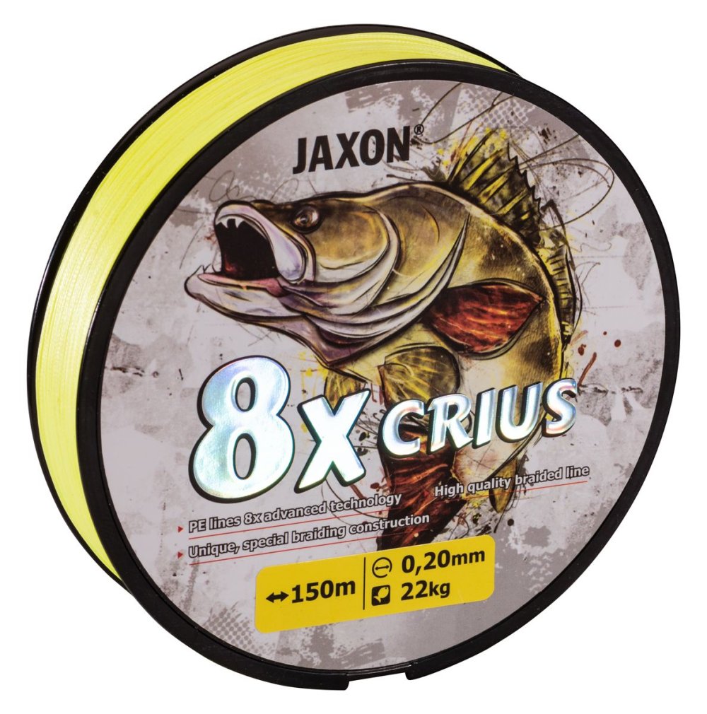 JAXON CRIUS 8X FLUO BRAIDED LINE 0,18mm 150m