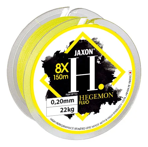JAXON HEGEMON 8X FLUO BRAIDED LINE 0,08mm 150m