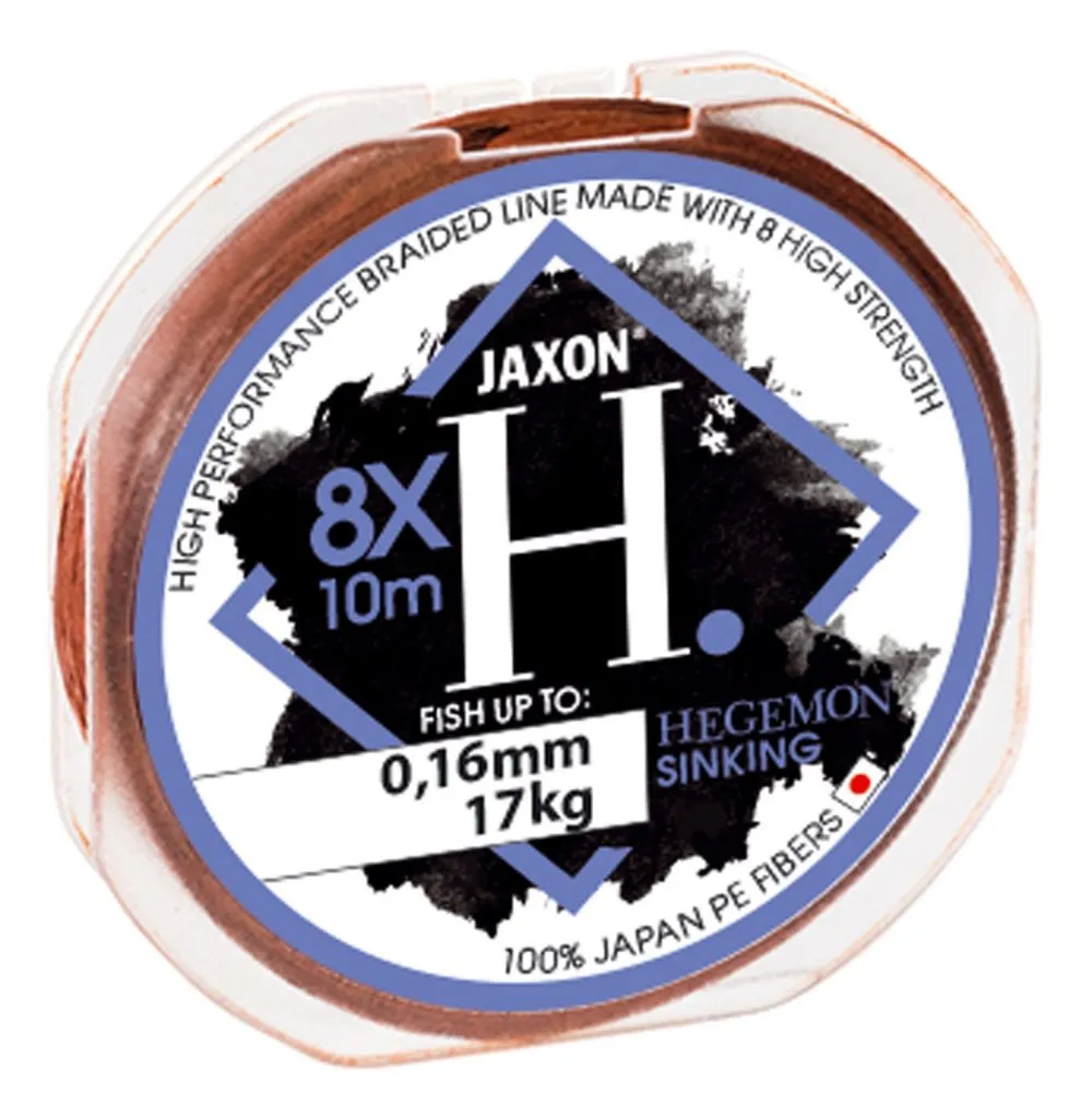 JAXON HEGEMON 8X SINKING BRAIDED LINE 0,08mm 10m
