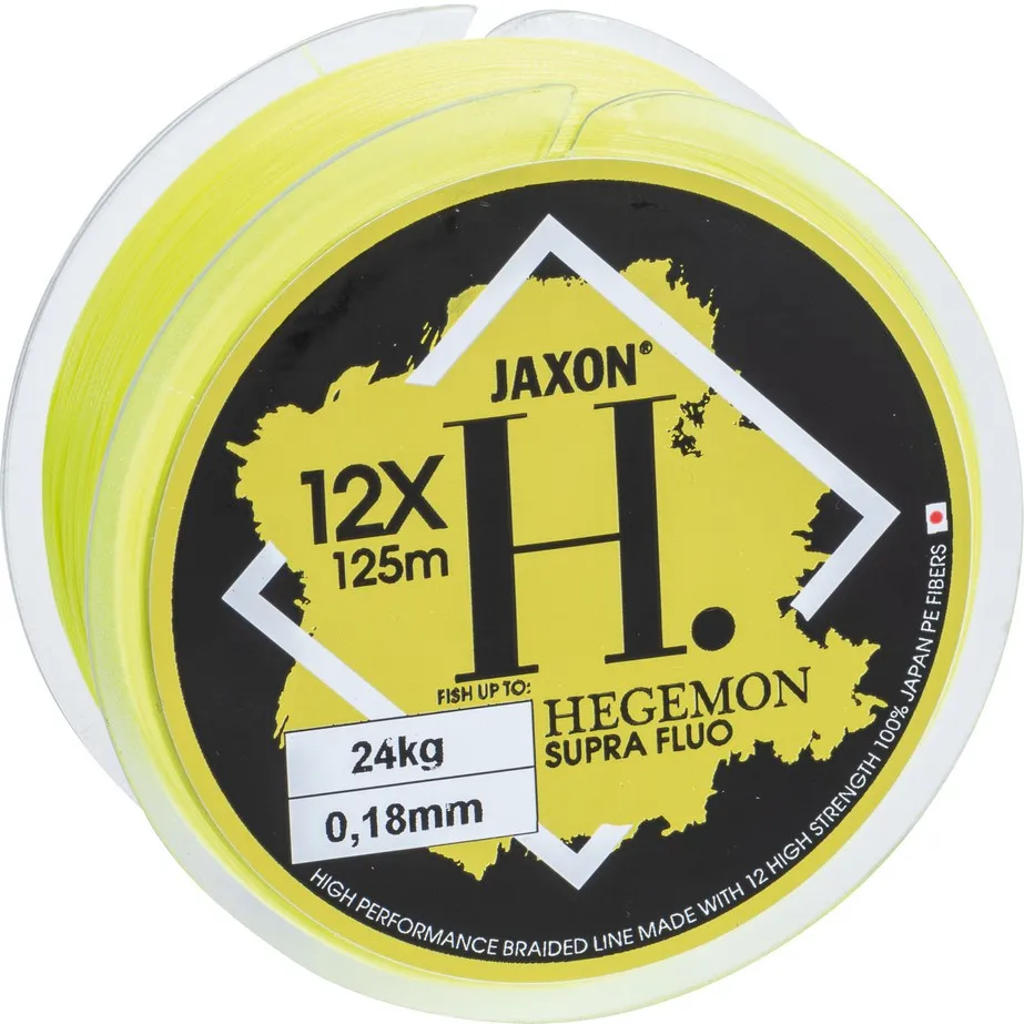 JAXON HEGEMON SUPRA 12X FLUO BRAIDED LINE 0,06mm 125m