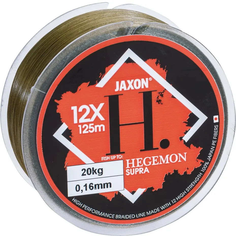 JAXON HEGEMON SUPRA 12X BRAIDED LINE 0,10mm 125m