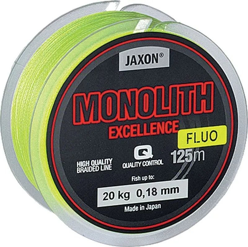 JAXON MONOLITH EXCELLENCE FLUO BRAIDED LINE 0,20mm 125m
