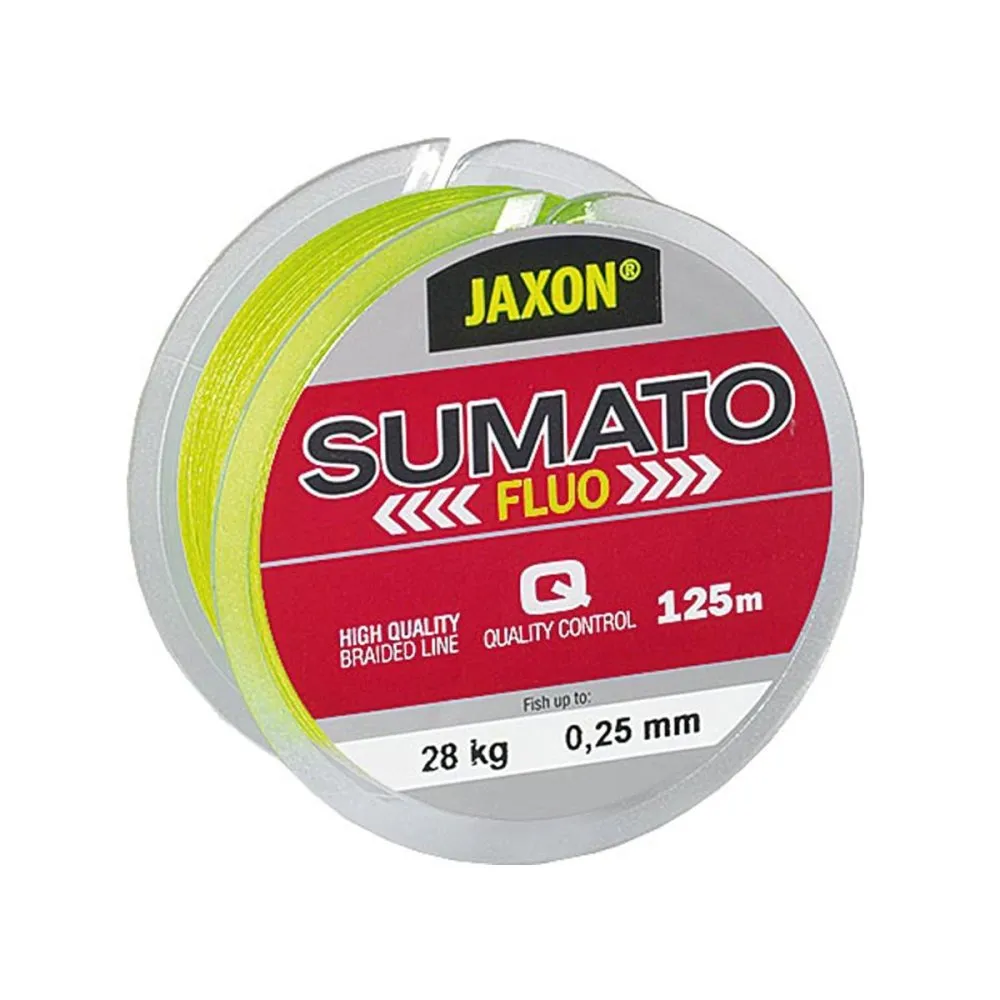 JAXON SUMATO FLUO BRAIDED LINE 0,10mm 125m