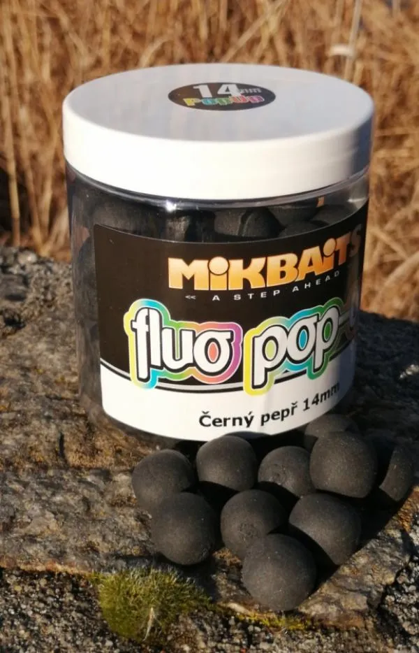 MIKBAITS FLUO POP-UP BOJLI – BLACK PEPPER * FEKETE BORS 18...