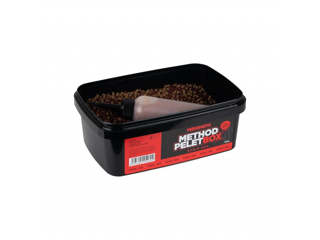 Mikbaits Method Pellet Box Robin Red 400 g + Activator 120...