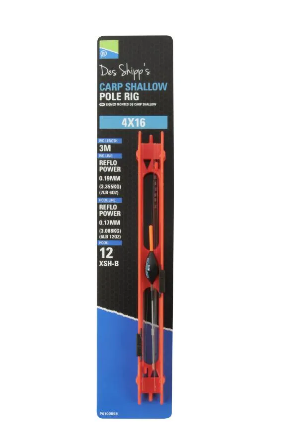 4X16 Carp Shallow Pole Rig