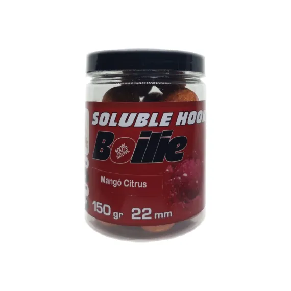 MBAITS Soluble Hook Boilie 22mm 150g Mangó Citrus horog bo...