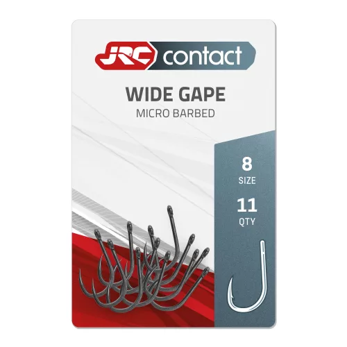 JRC Wide Gape Carp Hooks size 8 - 11db pontyozó horog