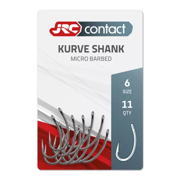 JRC Kurve Shank Carp Hooks size 6 - 11db pontyozó horog