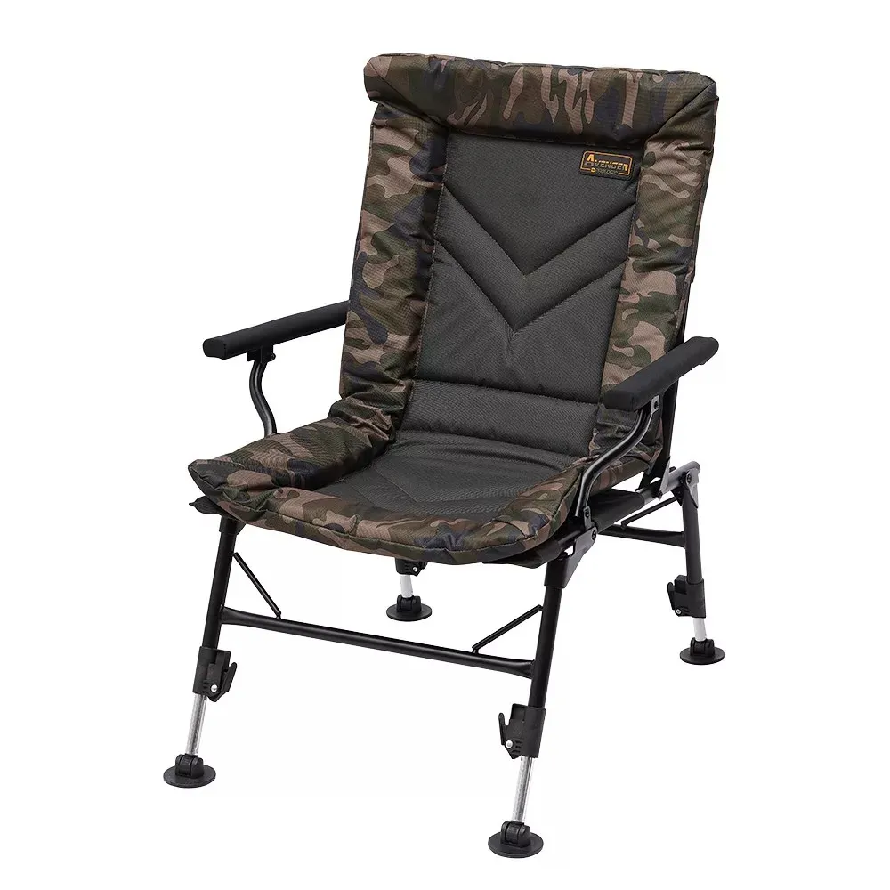 Prologic AVENGER COMFORT CAMO CHAIR W/ARMRESTS & COVERS ho...