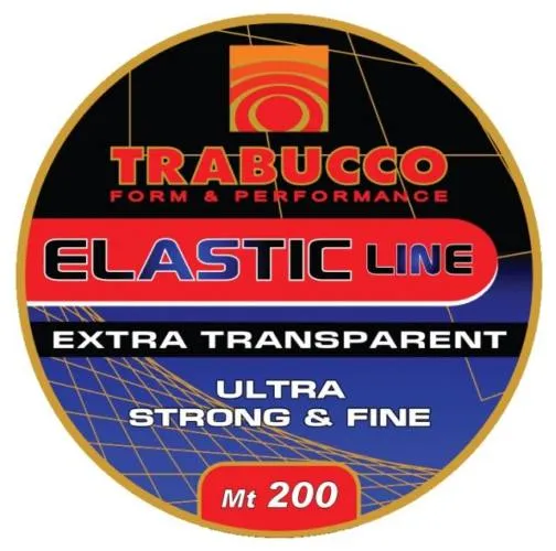 Trabucco Baits Elastic Line 200 m, csalirögzítő gumiszál...