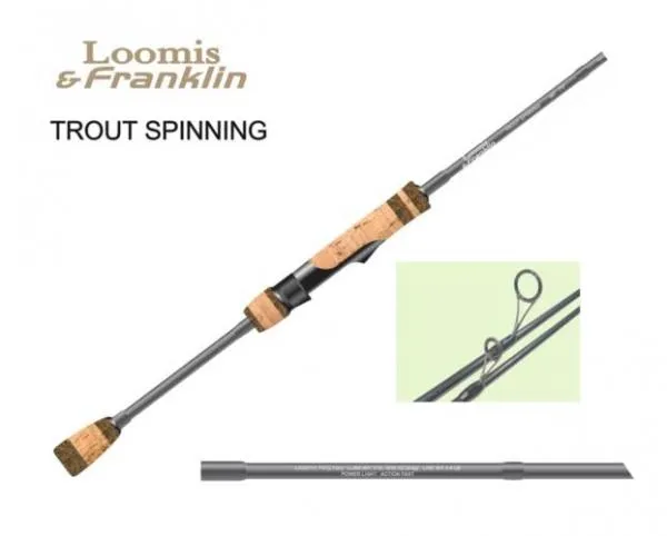 LOOMIS AND FRANKLIN TROUT SPINING - IM7 TS662SLF 198 cm pe...