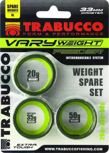 Trabucco Vary Weight Distance Cage Feeder (XL) Weight Sets...