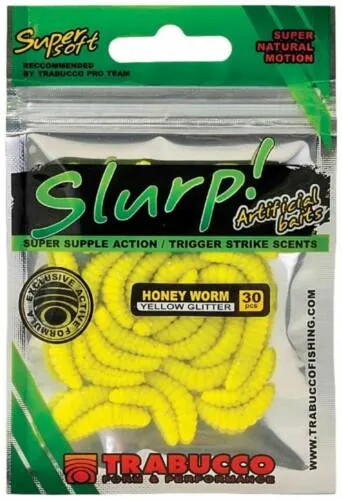 Trabucco Slurp Bait Honey Worm Yellow Glitter 30 db sárga ...