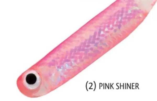 Rapture Mini Minnow Shad Tail 45mm pink Shiner 6db/csg, lá...
