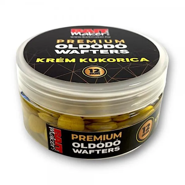 BAIT MAKER Premium Oldódó Wafters 12 mm Krém Kukorica 30 g...