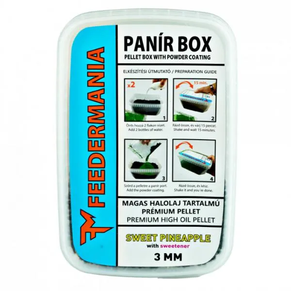 Feedermánia Panír Box 3 mm Sweet Pineapple Etető Pellet