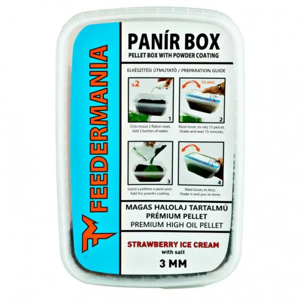 Feedermánia Panír Box 3 mm Strawberry Ice Cream Etető Pell...
