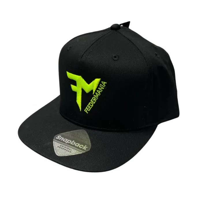 FEEDERMANIA BLACK SNAPBACK FLUO GREEN NEW 2024