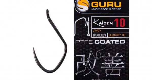 GURU Kaizen Eyed hook size 10 (Barbless/Eyed)