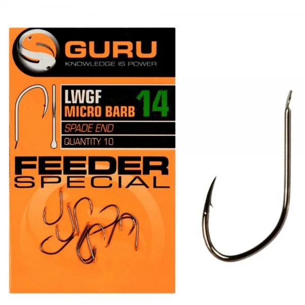 GURU Feeder Special Hook Size 16 (Barbed/Spade End)