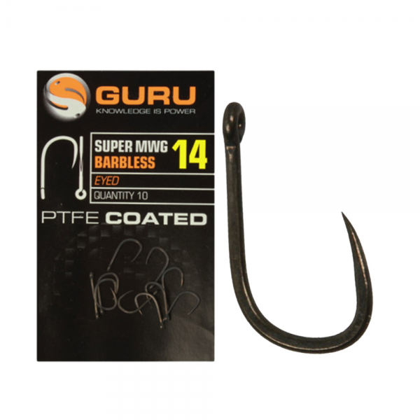 GURU Super MWG Hook Size 10 (Barbless/Eyed)