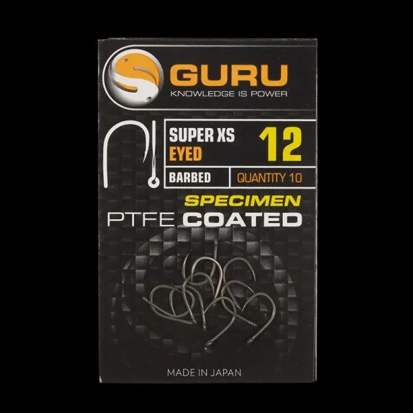 GURU Super XS Size 8 (Barbed/Eyed)
