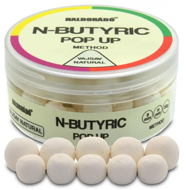 Haldorádó N-Butyric Method 9, 11 mm - Vajsav Natural PopUp...