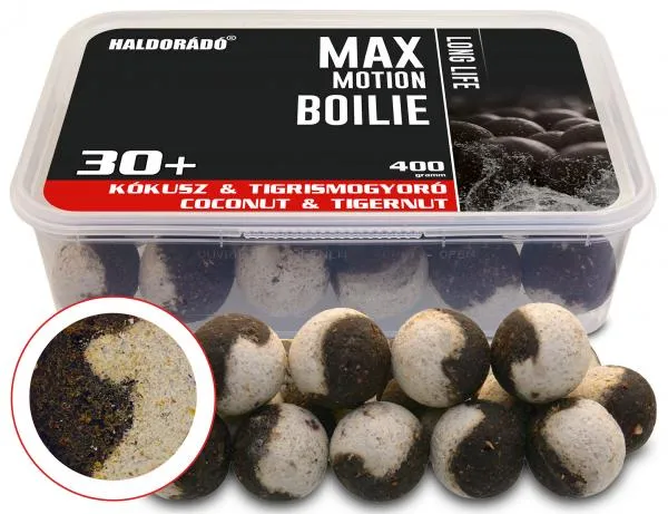 HALDORÁDÓ MAX MOTION Boilie Long Life 30+ mm - Kókusz & Ti...