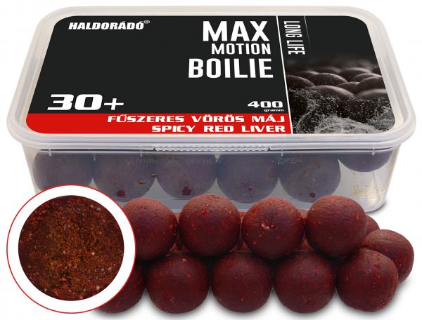 HALDORÁDÓ MAX MOTION Boilie Long Life 30+ mm - Fűszeres Vö...