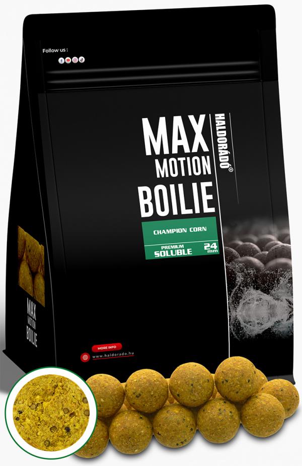 HALDORÁDÓ MAX MOTION Boilie Premium Soluble 24 mm - Champi...