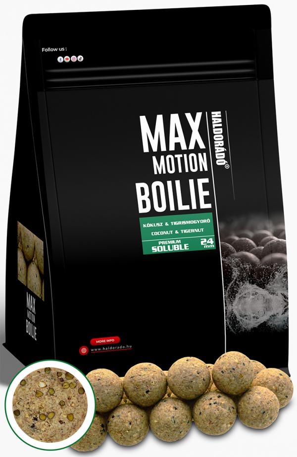HALDORÁDÓ MAX MOTION Boilie Premium Soluble 24 mm - Kókusz...