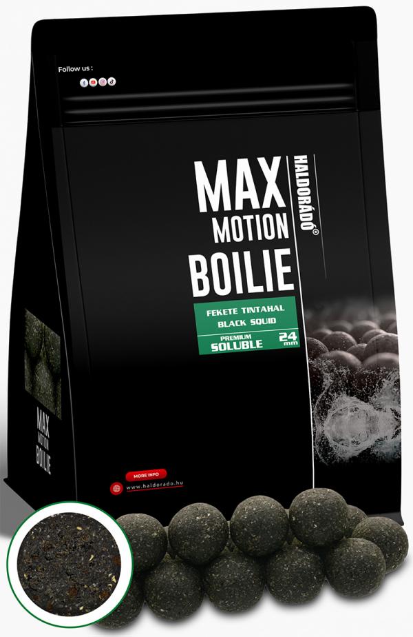 HALDORÁDÓ MAX MOTION Boilie Premium Soluble 24 mm - Fekete...