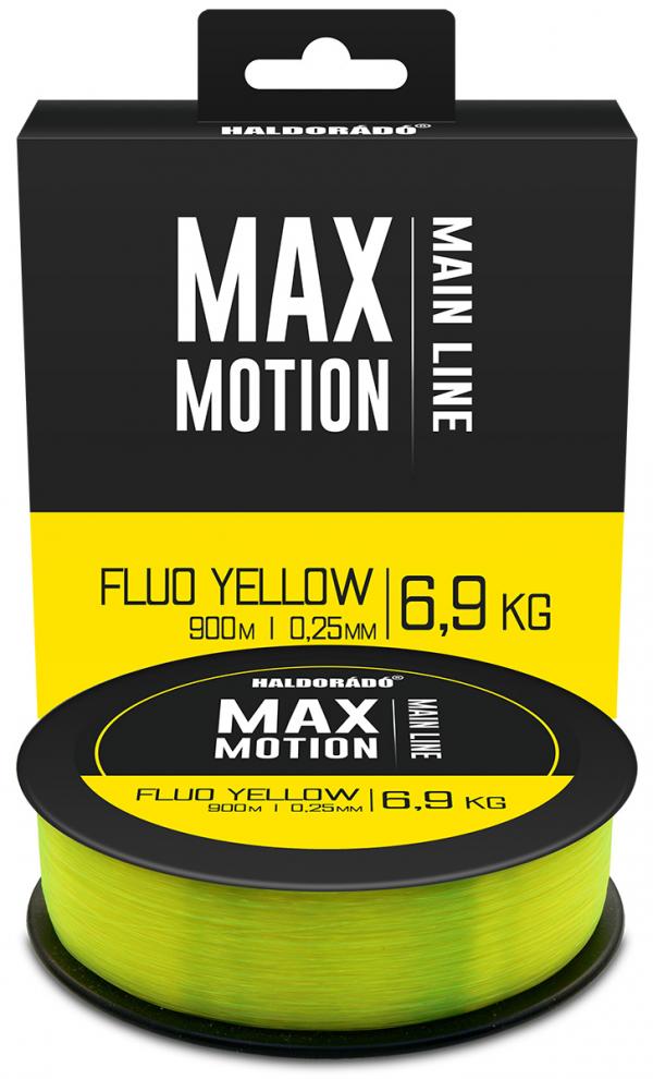 HALDORÁDÓ MAX MOTION Fluo Yellow 0,25 mm / 900 m - 6,9 kg...