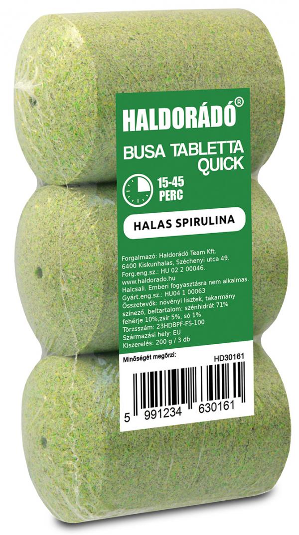 HALDORÁDÓ Busa tabletta Quick - Halas spirulina
