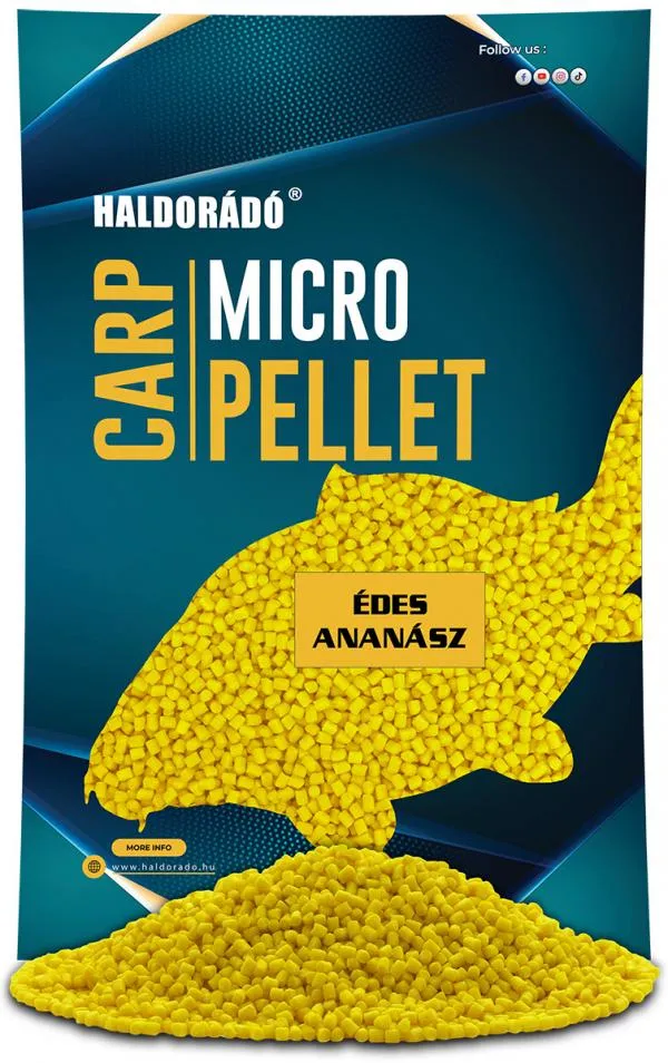 HALDORÁDÓ Carp Micro Pellet - Édes Ananász