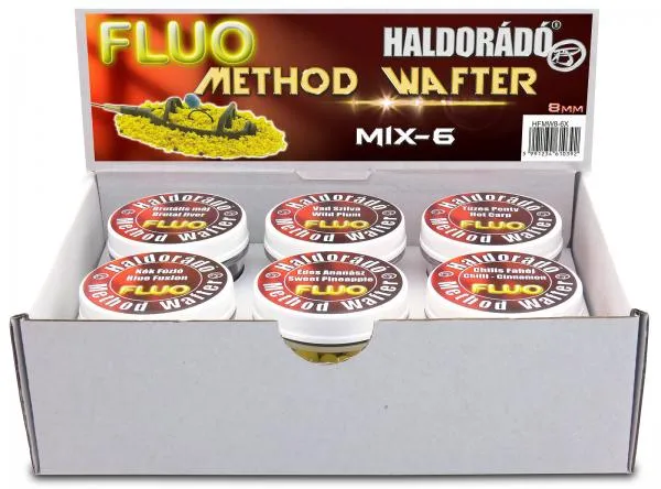 Haldorádó Fluo Method 8 mm - MIX-6 / 6íz egy dobozban Waft...