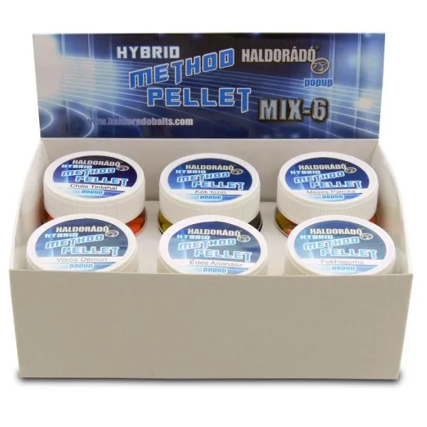 Haldorádó Hybrid Method Pellet - MIX-6 / 6 íz egy dobozban...