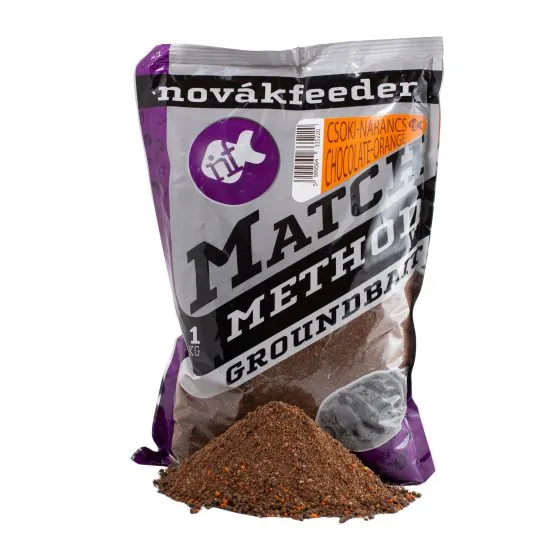 NovákFeeder Match Method Csoki- Narancs 1kg etetőanyag