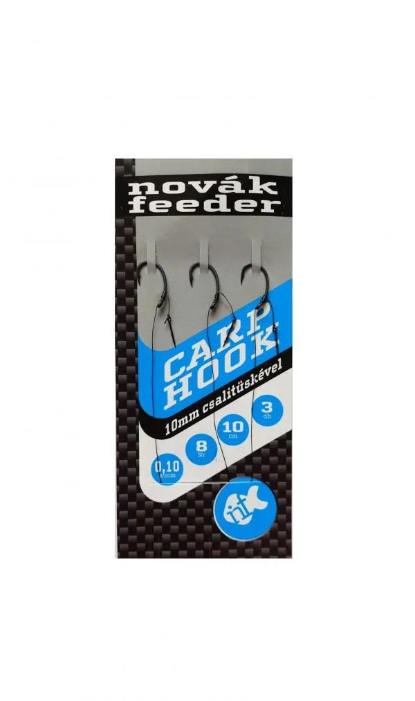 NovákFeeder Carp Hook 8  3db/cs