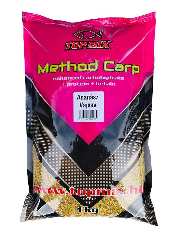 TOPMIX Method Carp Ananász - Vajsav 1kg etetőanyag 