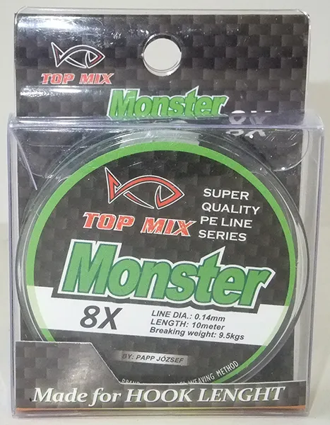 Topmix X8 Monster fonott előke zsinór 0,14mm