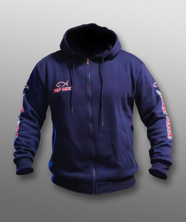 Team Top Mix kék kapucnis pulóver - S