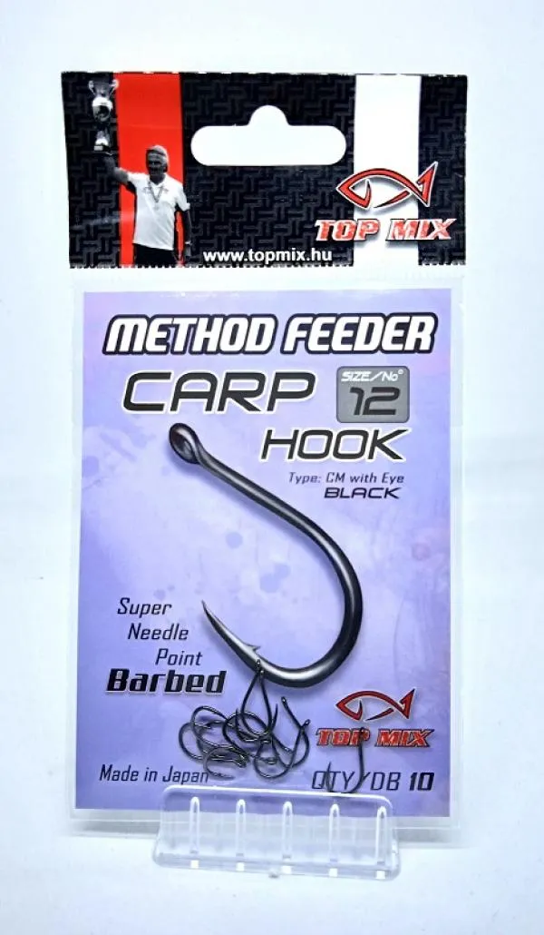 TOP MIX Method Feeder Carp Hook Micro Barbed #8